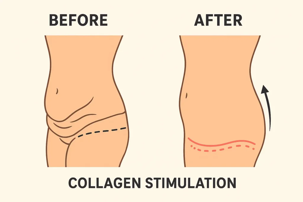 Before and after results for sagging skin after weight loss injections Runnymede