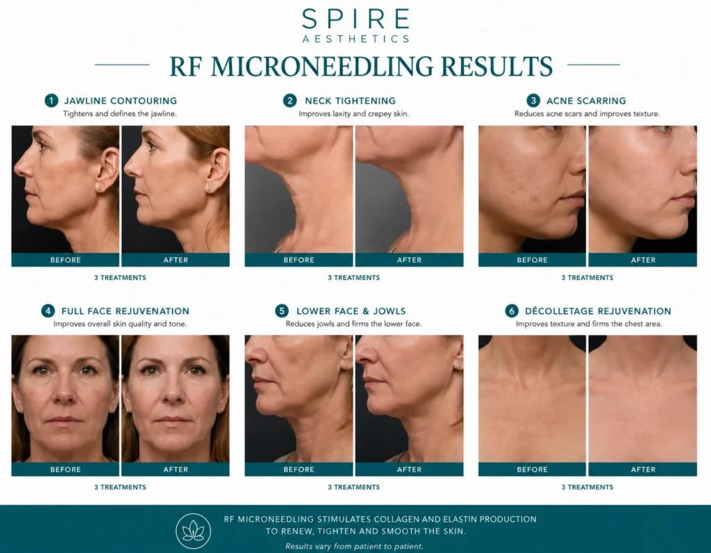 RF Microneedling Skin tightening Runnymede results