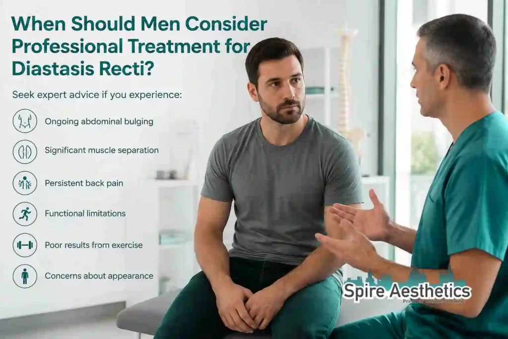 When Should Men Consider Professional Treatment for Diastasis Recti Runnymede?