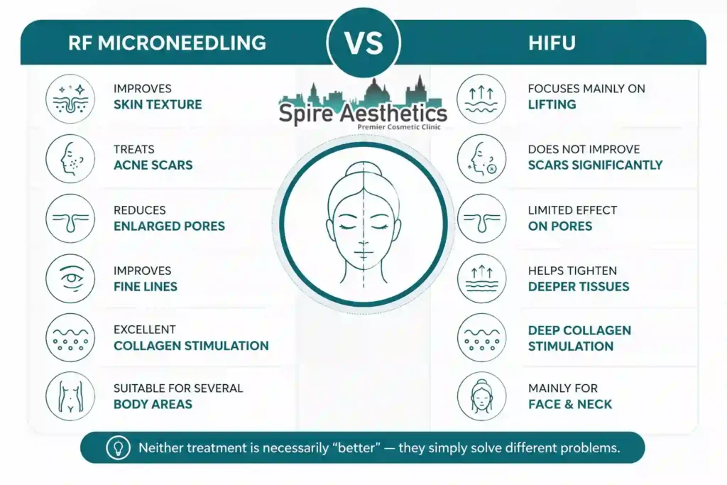 RF Microneedling vs HIFU: Which Treatment Gives Better Results Runnymede?